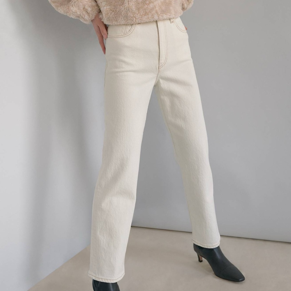 Levi's Cream White Column Denim Jeans